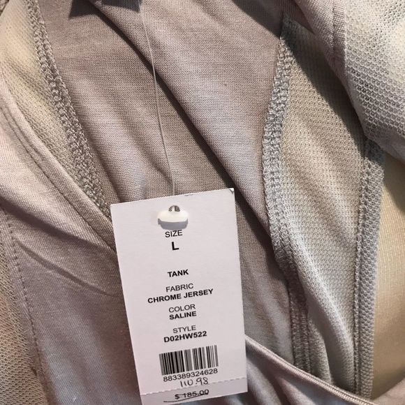 Helmut Lang Gray Chrome Jersey Tank Large NWT - Picture 5 of 8
